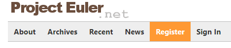 Project Euler Register