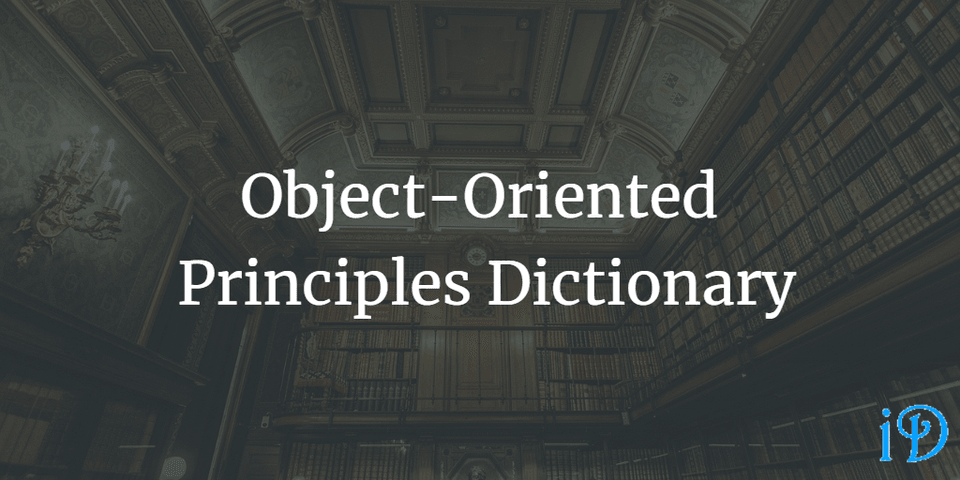 oo principles dictionary