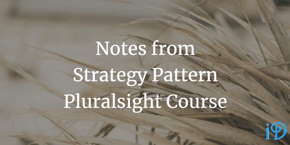 strategy pattern pluralsight