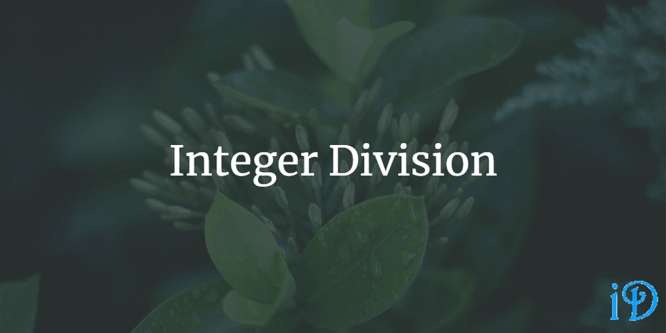 integer division