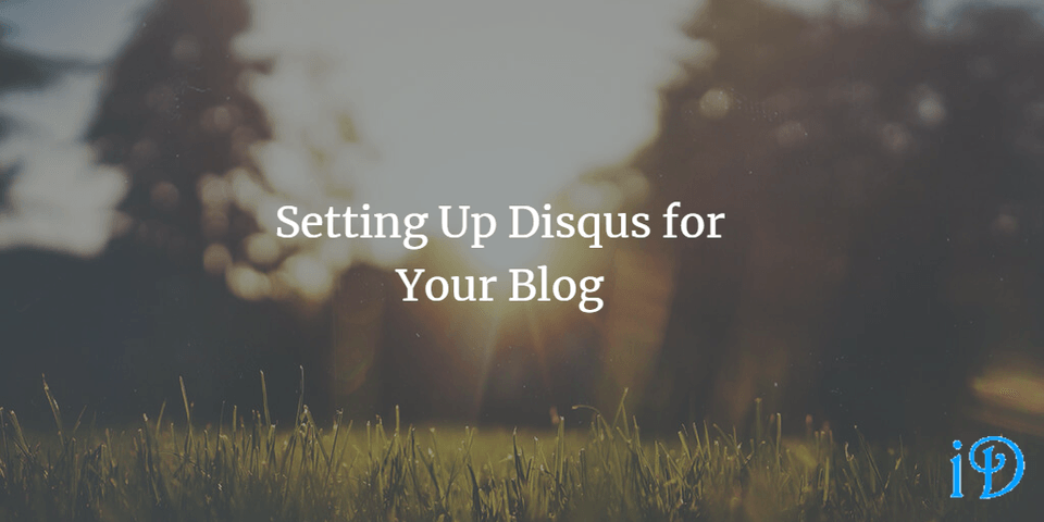 setting up disqus blog
